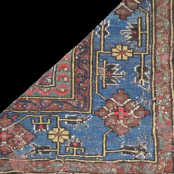 Saliani Rug, Caucasus, 132 X 205 Cm, Hand-knotted Wool On Wool, 1900-1920, Very Good Condition-photo-7