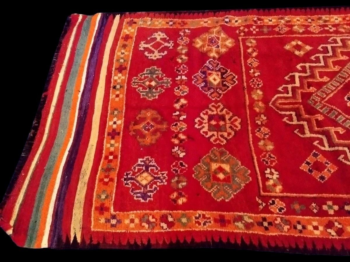 Tapis Oulad Bousbaa de Chennana, 148 x 393 cm, laine / laine nouée main, Maroc 1930 - 1950-photo-2
