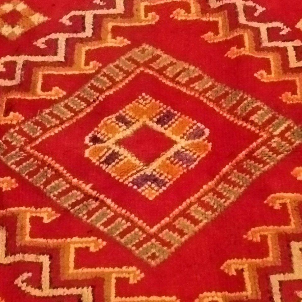 Tapis Oulad Bousbaa de Chennana, 148 x 393 cm, laine / laine nouée main, Maroc 1930 - 1950-photo-3