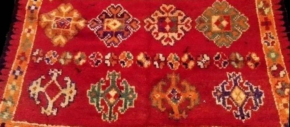 Tapis Oulad Bousbaa de Chennana, 148 x 393 cm, laine / laine nouée main, Maroc 1930 - 1950-photo-4