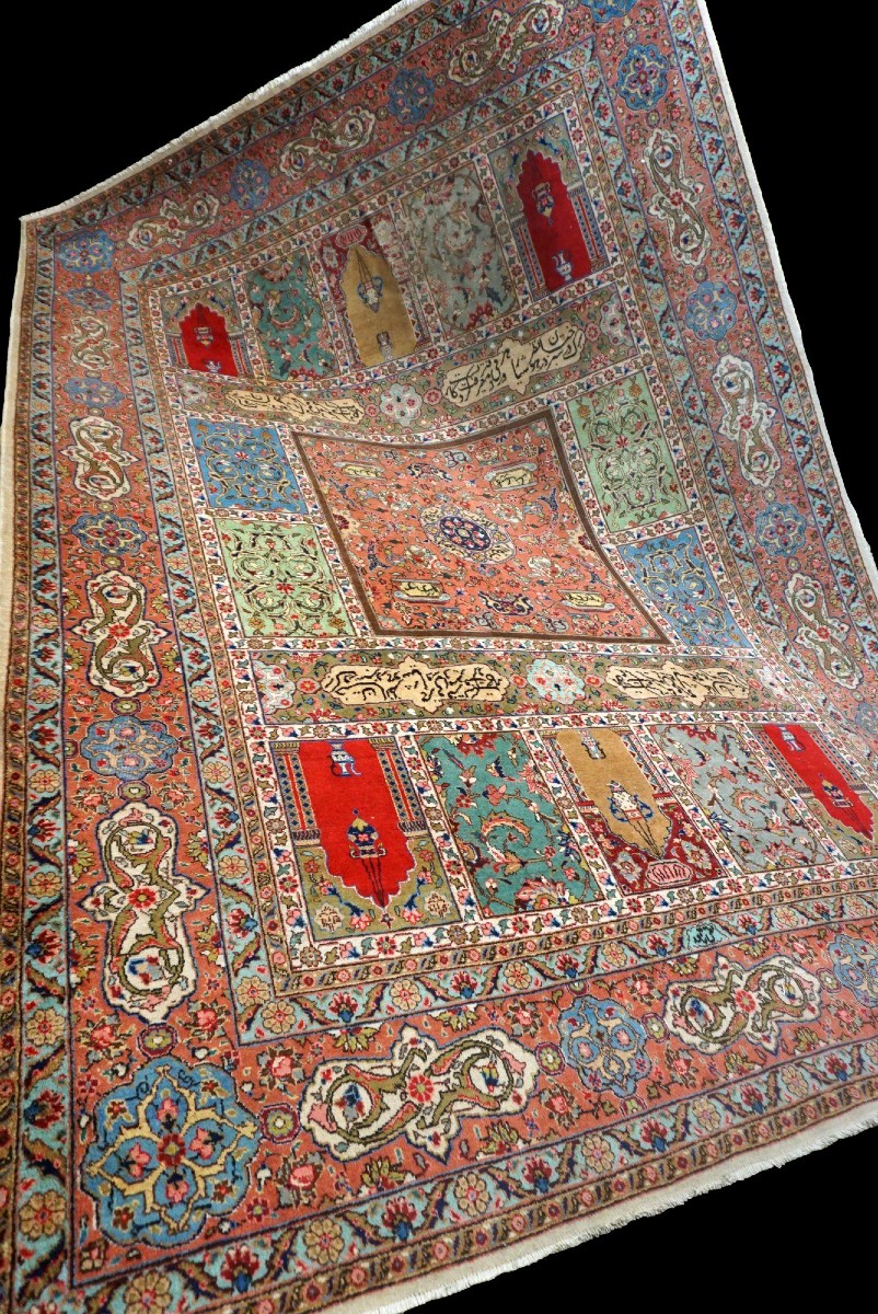 Antique Sheesha, Mirror Embroidery, 156 X 210 Cm, Gujarat, 1970, Very Good Condition, Folk Art-photo-4