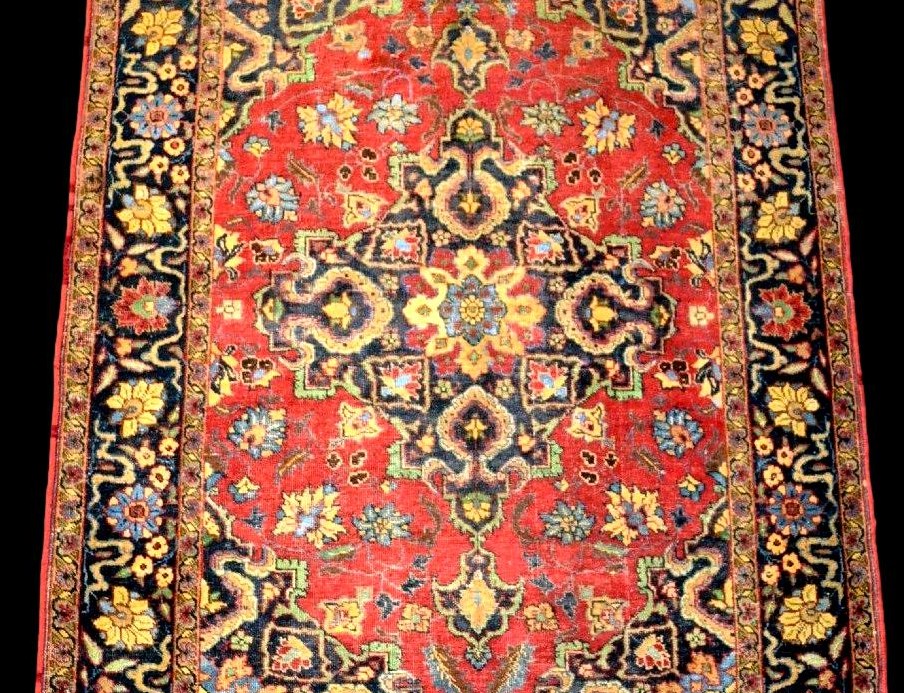 Sarouk Rug, 130 X 185 Cm, Hand-knotted Wool And Silk, Iran, 1890-1910, Very Good Condition, Collector's Item-photo-3