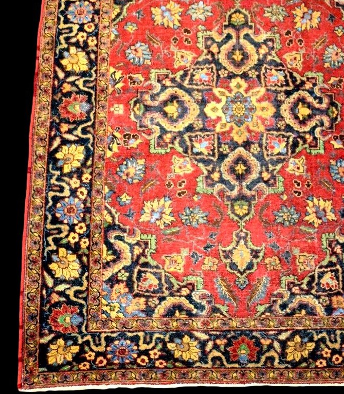 Sarouk Rug, 130 X 185 Cm, Hand-knotted Wool And Silk, Iran, 1890-1910, Very Good Condition, Collector's Item-photo-4