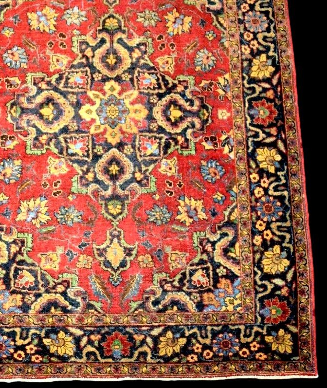 Sarouk Rug, 130 X 185 Cm, Hand-knotted Wool And Silk, Iran, 1890-1910, Very Good Condition, Collector's Item-photo-5