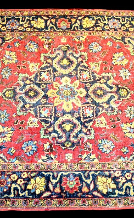 Sarouk Rug, 130 X 185 Cm, Hand-knotted Wool And Silk, Iran, 1890-1910, Very Good Condition, Collector's Item-photo-6