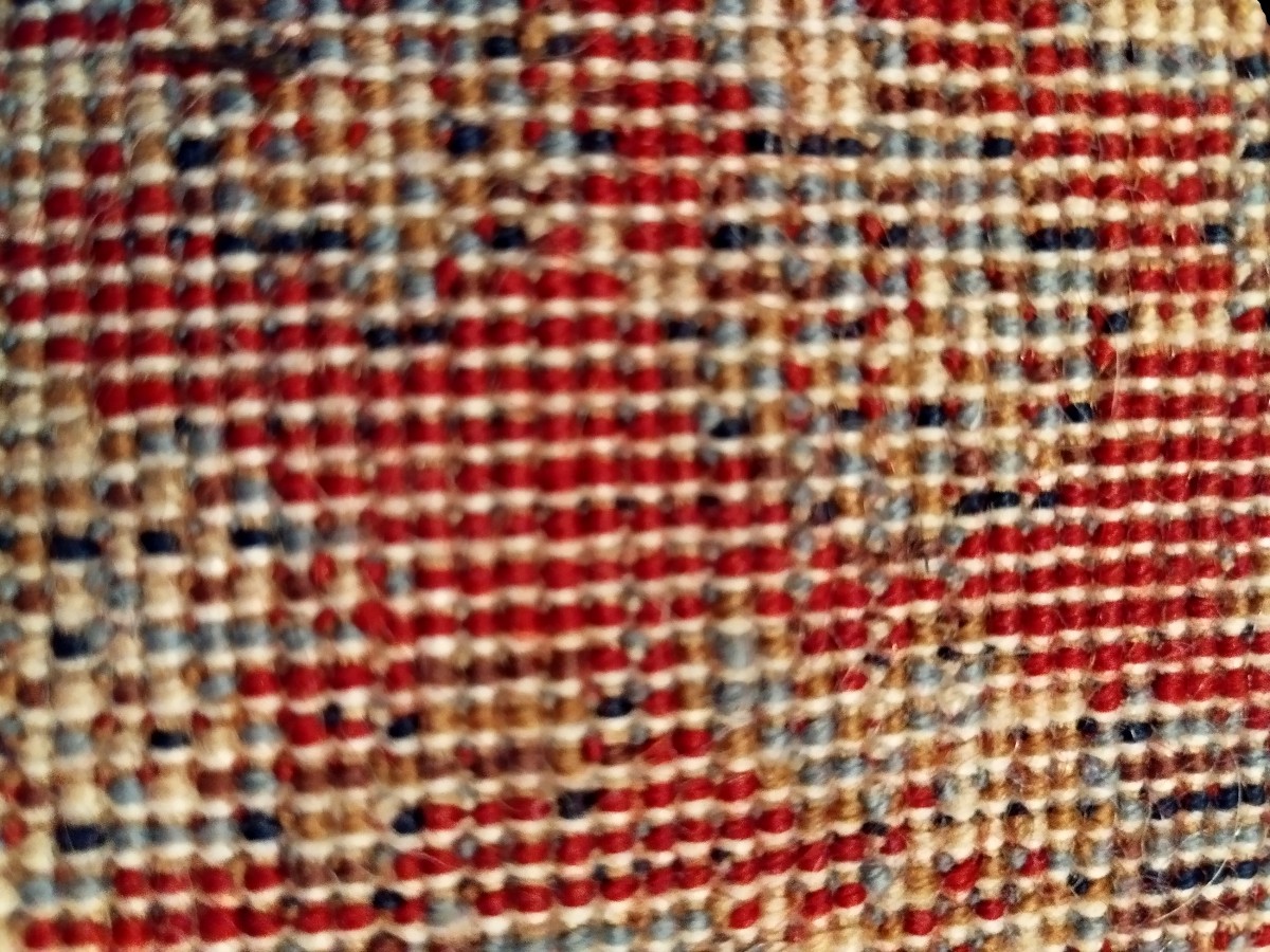 Tapis Tafresh, 200 x 300 cm, laine vierge, tapis semi-mécanique - 1980 - très bon état-photo-8