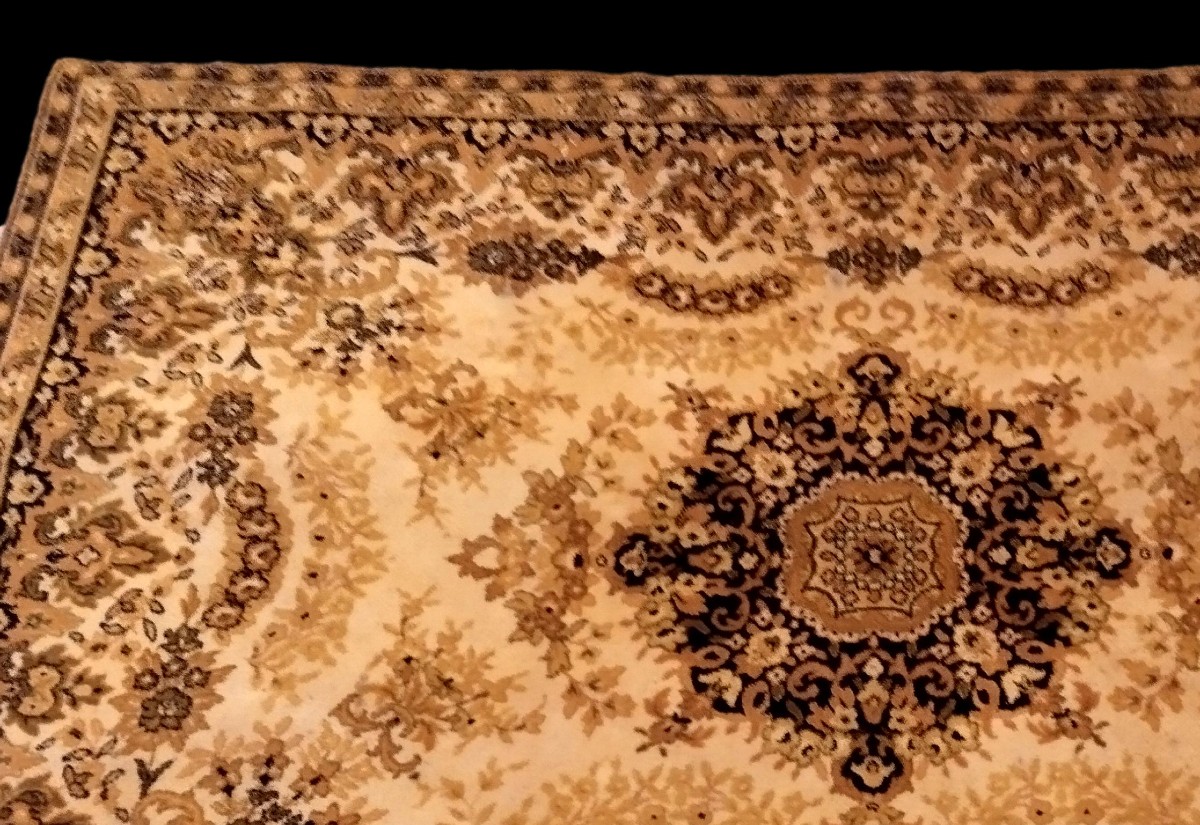 Tabriz Rug, 170 X 240 Cm, Virgin Wool, Semi-machine-made Rug, 1980, Very Good Condition, France-photo-1