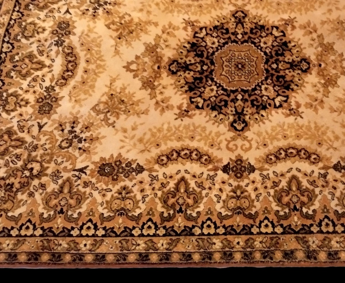 Tabriz Rug, 170 X 240 Cm, Virgin Wool, Semi-machine-made Rug, 1980, Very Good Condition, France-photo-4