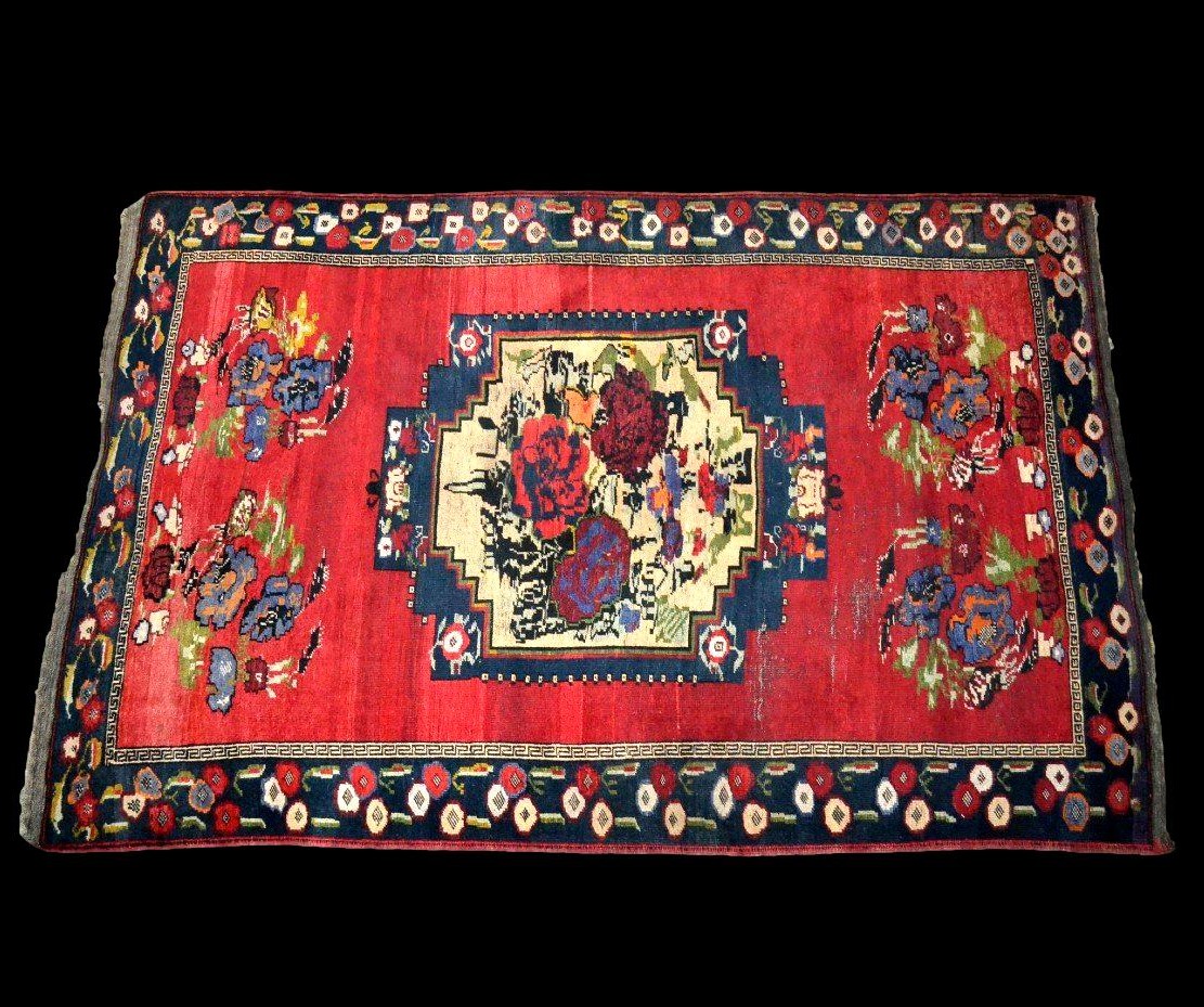 Karabakh Rug, 154 X 240 Cm, Hand-knotted Wool/wool, Caucasus, Second Half Of The 19th Century-photo-3