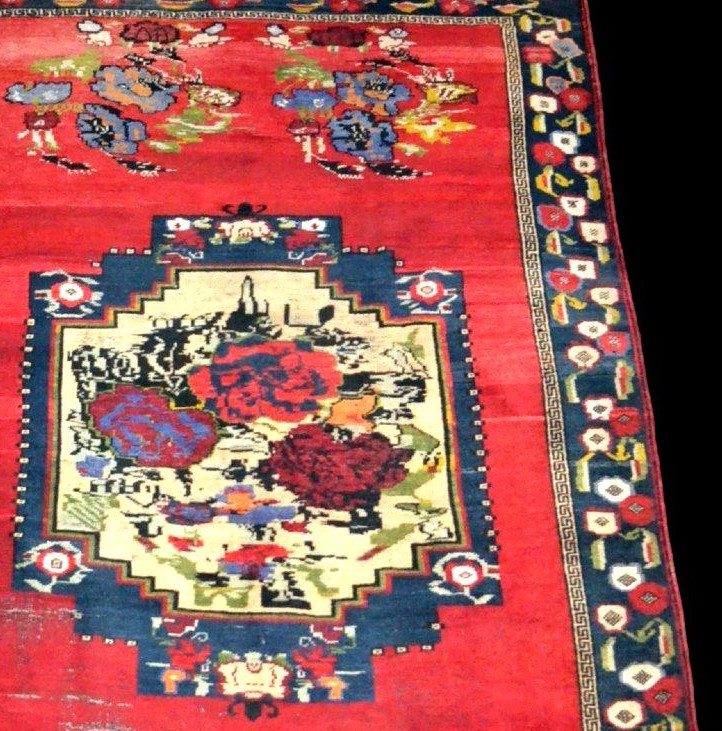 Karabakh Rug, 154 X 240 Cm, Hand-knotted Wool/wool, Caucasus, Second Half Of The 19th Century-photo-2