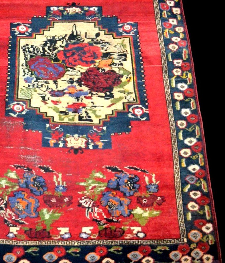 Karabakh Rug, 154 X 240 Cm, Hand-knotted Wool/wool, Caucasus, Second Half Of The 19th Century-photo-5