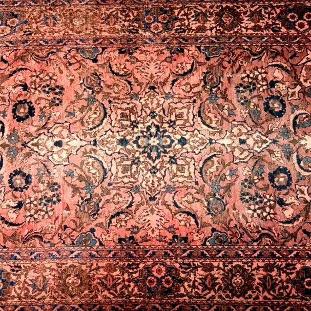 Isfahan Qajar Rug, 142 X 212 Cm, Hand-knotted Wool And Silk From Iran, Collector's Condition, 19th Century-photo-6