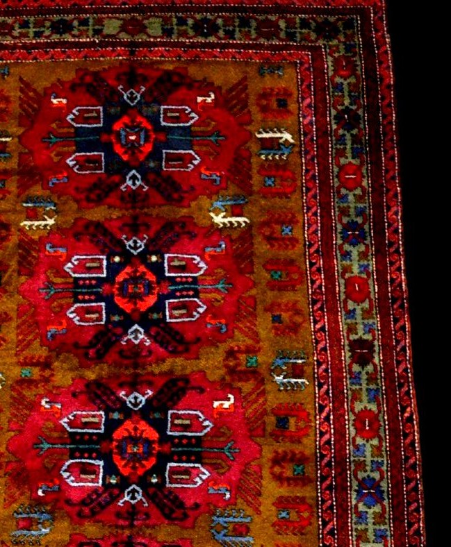 Tapis Derbent, Caucase, 138 x 226 cm, laine nouée main vers 1980, parfait état-photo-2