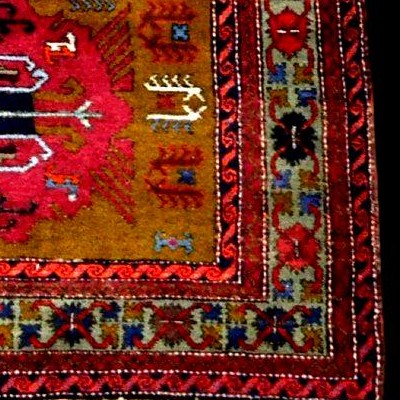 Tapis Derbent, Caucase, 138 x 226 cm, laine nouée main vers 1980, parfait état-photo-6