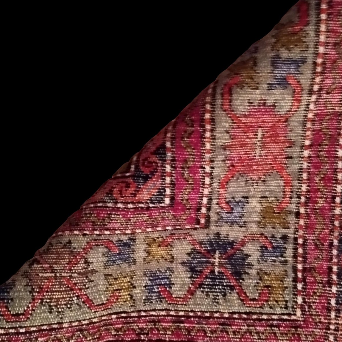 Tapis Derbent, Caucase, 138 x 226 cm, laine nouée main vers 1980, parfait état-photo-8