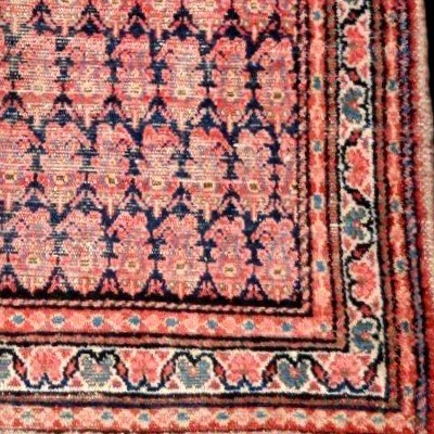 Tapis Afshar au Botehs, 131 x 198 cm, laine nouée main en Iran, vers 1900,  artefact Kadjar -photo-6