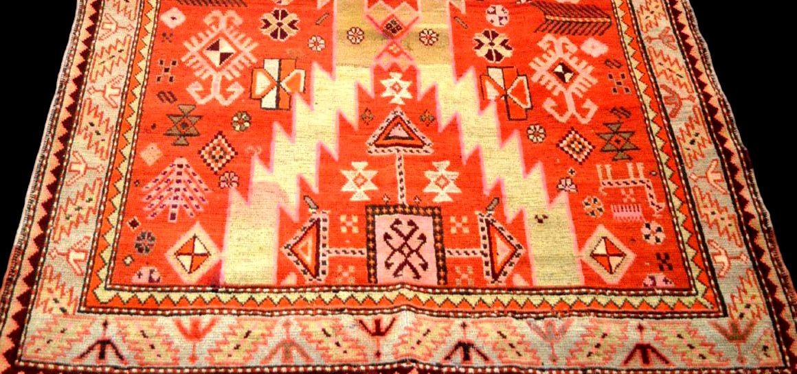 Tapis en galerie, Caucase, 123 x 303 cm, laine nouée main, Arménie ou Géorgie, très bon état-photo-4