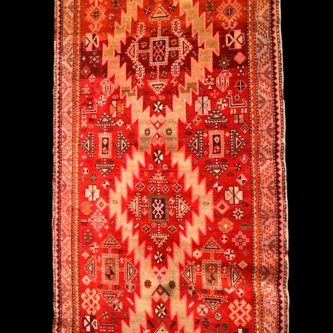 Tapis en galerie, Caucase, 123 x 303 cm, laine nouée main, Arménie ou Géorgie, très bon état