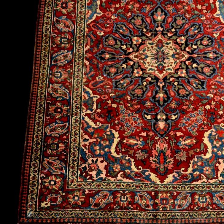 Tapis Mechkabad, 149 x 212 cm, laine nouée main, Iran, première partie du XXème siècle 1900-30-photo-3