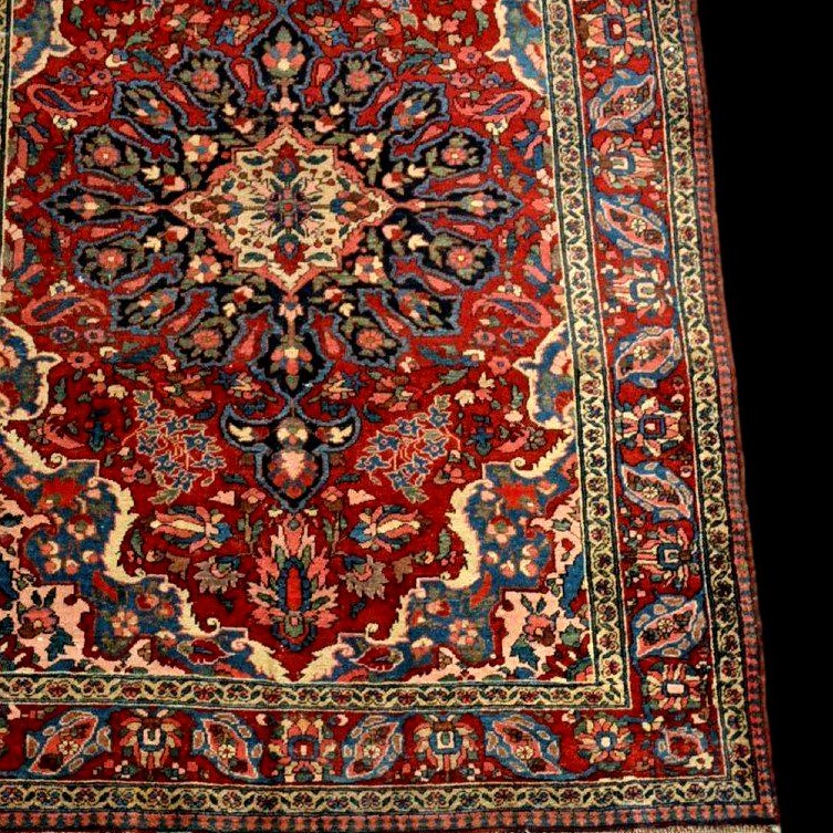 Tapis Mechkabad, 149 x 212 cm, laine nouée main, Iran, première partie du XXème siècle 1900-30-photo-4