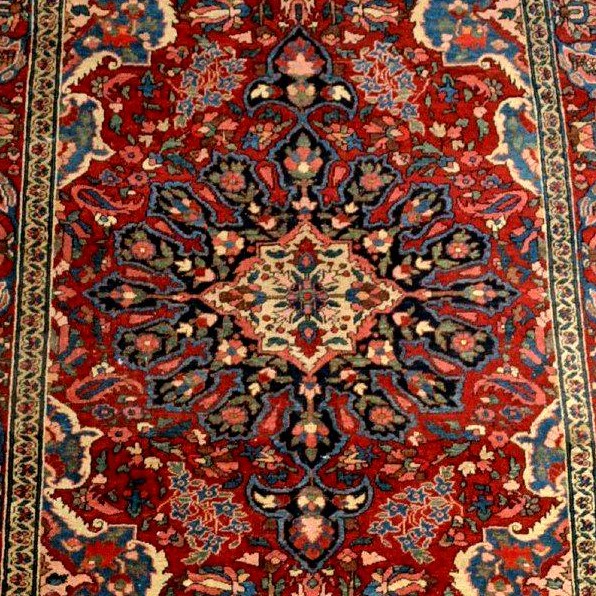 Tapis Mechkabad, 149 x 212 cm, laine nouée main, Iran, première partie du XXème siècle 1900-30-photo-5