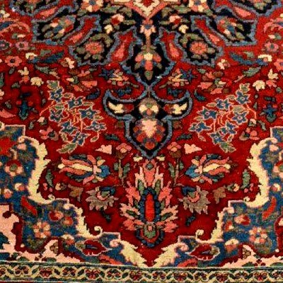 Tapis Mechkabad, 149 x 212 cm, laine nouée main, Iran, première partie du XXème siècle 1900-30-photo-7