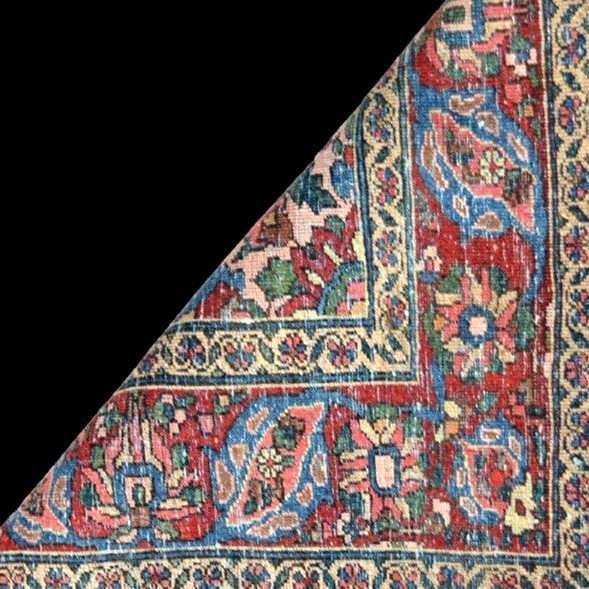 Tapis Mechkabad, 149 x 212 cm, laine nouée main, Iran, première partie du XXème siècle 1900-30-photo-8