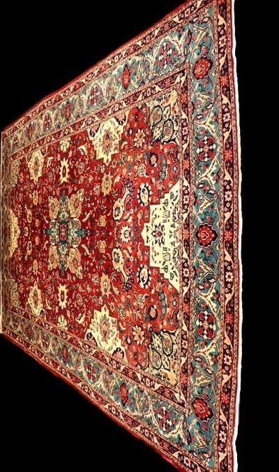 Tabriz Rug, 228 X 330 Cm, Hand-knotted Kork Wool, Circa 1960-1970 In Iran, Very Good Condition-photo-1