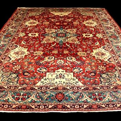 Tabriz Rug, 228 X 330 Cm, Hand-knotted Kork Wool, Circa 1960-1970 In Iran, Very Good Condition