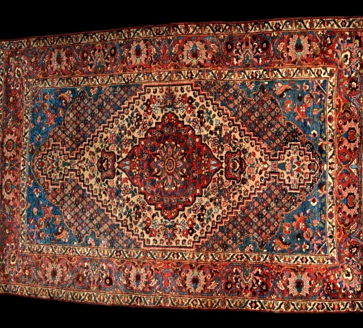 Bakhtiar Qadjar Rug, 137 X 203 Cm, Hand-knotted Wool From Iran In The 19th Century, Collection-photo-4