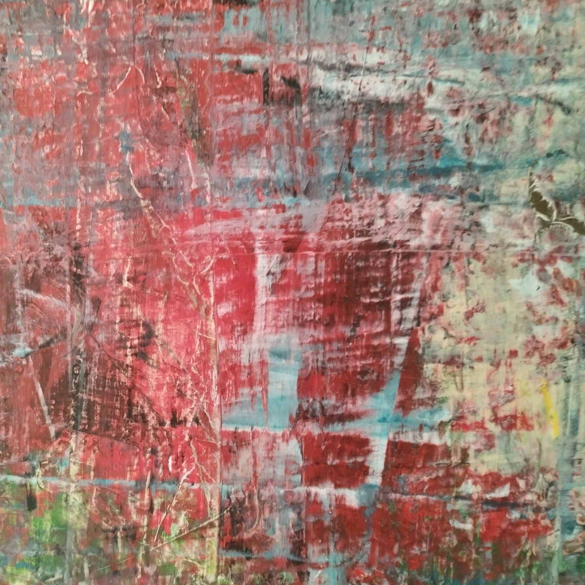 Erwin STEINBACH "Le lendemain, Mai 1994"  75 x 115 cm - Huile & acrylique sur toile-photo-4