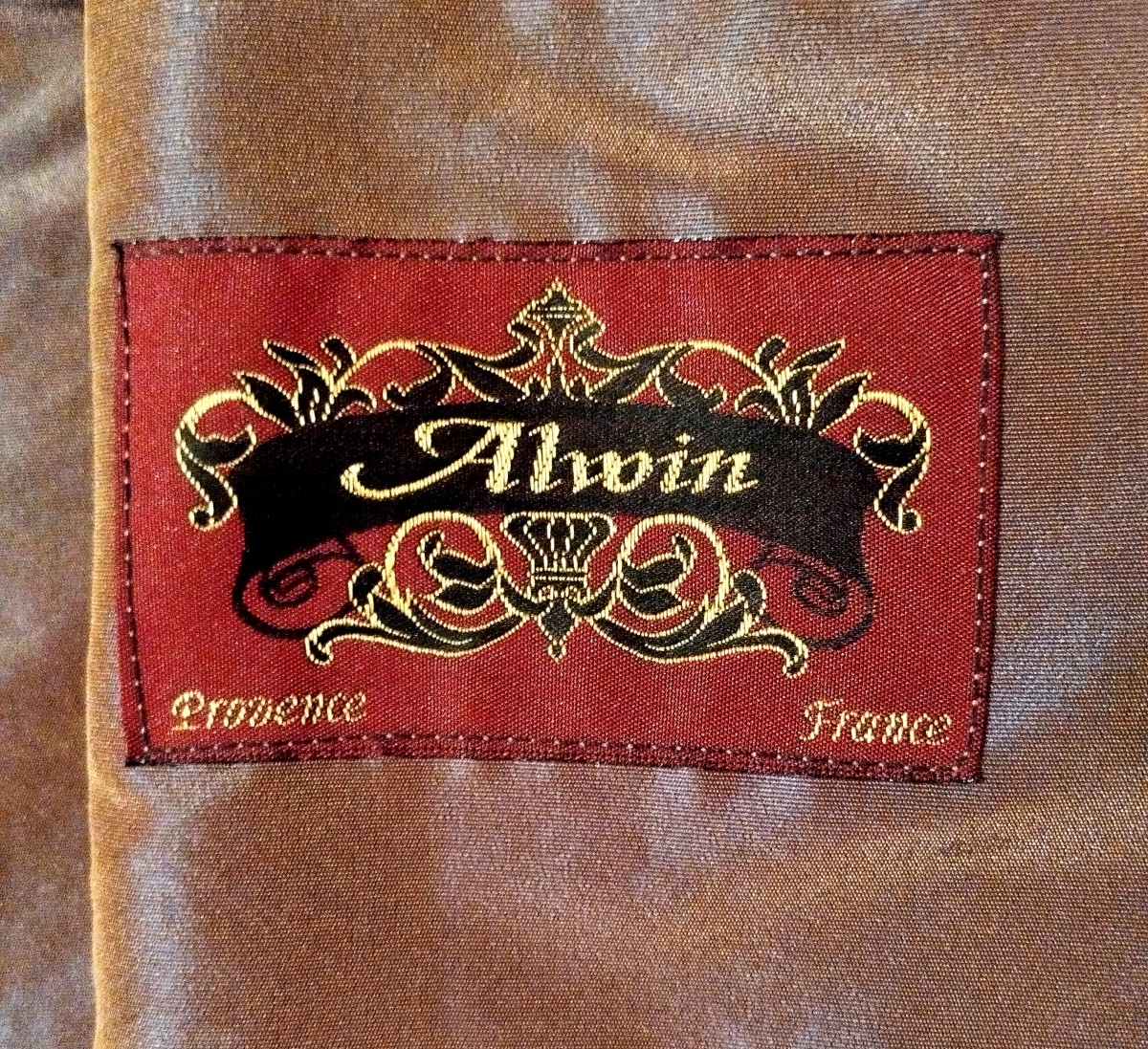 Manteau d'intérieur Homme, damas de soie, taffetas, marque Alwin, 1980, parfait état-photo-3