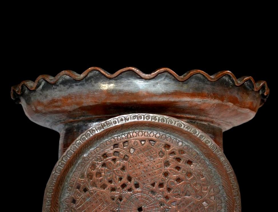 Aiguière "aftafa" et son bassin, cuivre étamé, Azerbaïdjan, fin XIXème, début XXème-photo-2