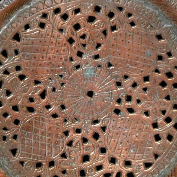 Aiguière "aftafa" et son bassin, cuivre étamé, Azerbaïdjan, fin XIXème, début XXème-photo-4