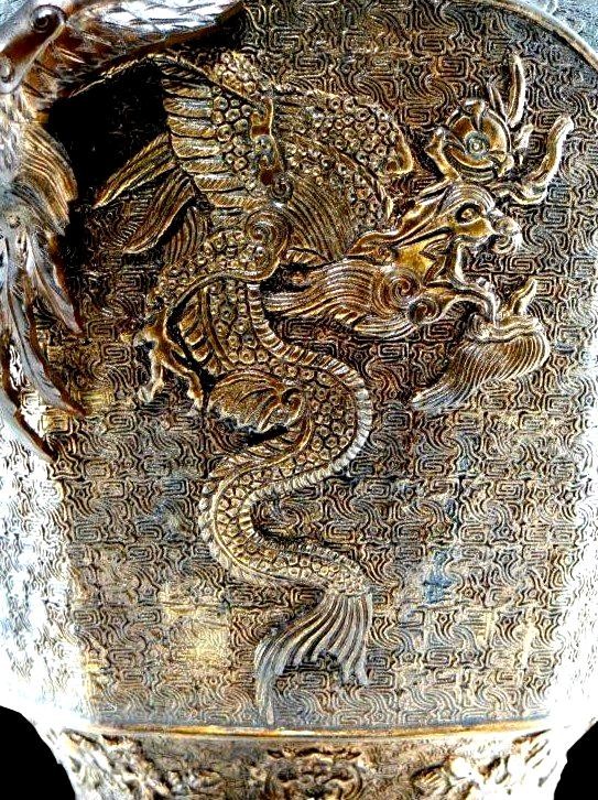 Qing Dynasty Gilt Bronze Incense Burner, 19th Century China, Very Good Collector's Condition-photo-5