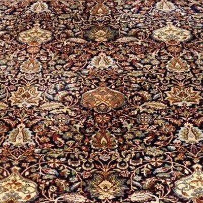 Tapis Tabriz, 200 x 295 cm, laine kork nouée main vers 1970 - 1980, en parfait état-photo-4