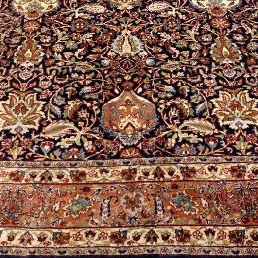 Tapis Tabriz, 200 x 295 cm, laine kork nouée main vers 1970 - 1980, en parfait état-photo-5