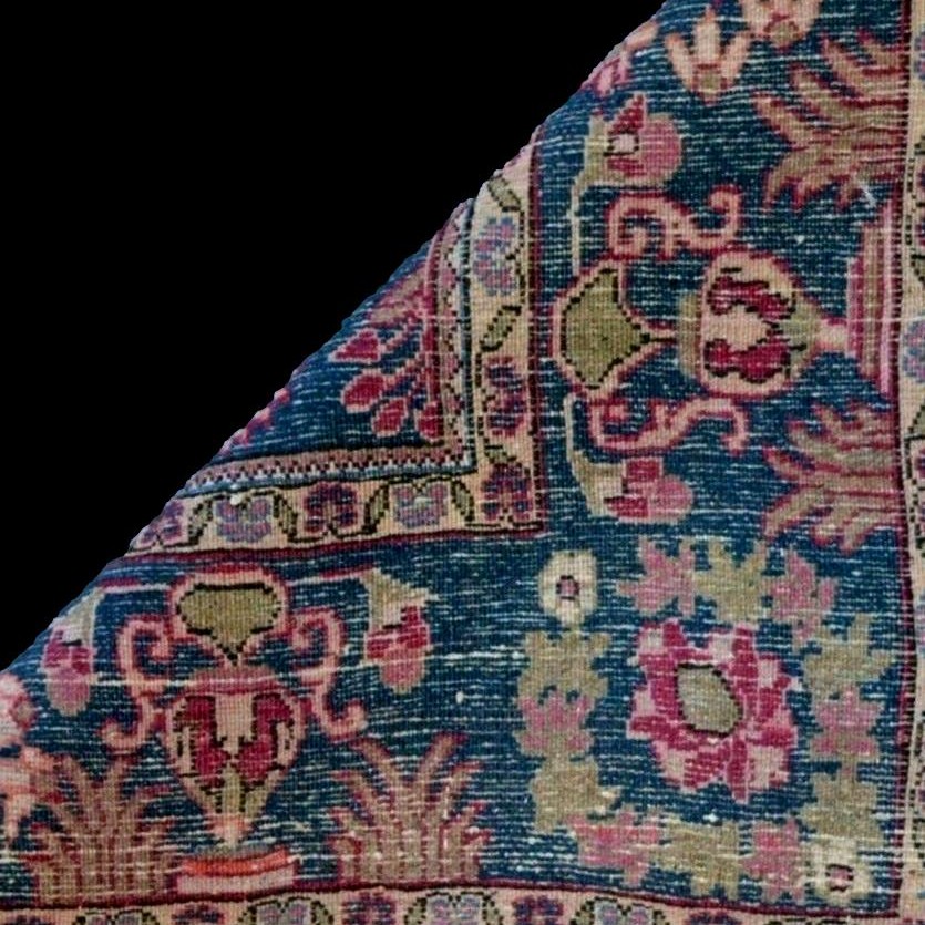 Kashan Rug, Cypress Design, 128 X 203 Cm, Hand-knotted Wool, Circa 1960-1970, Very Good Condition-photo-6