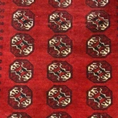 Afghan Rug, 111 X 156 Cm, Hand-knotted Wool On Wool, Mid-20th Century, Afghanistan -photo-2