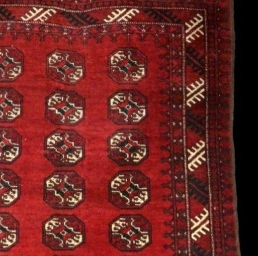 Afghan Rug, 111 X 156 Cm, Hand-knotted Wool On Wool, Mid-20th Century, Afghanistan -photo-1