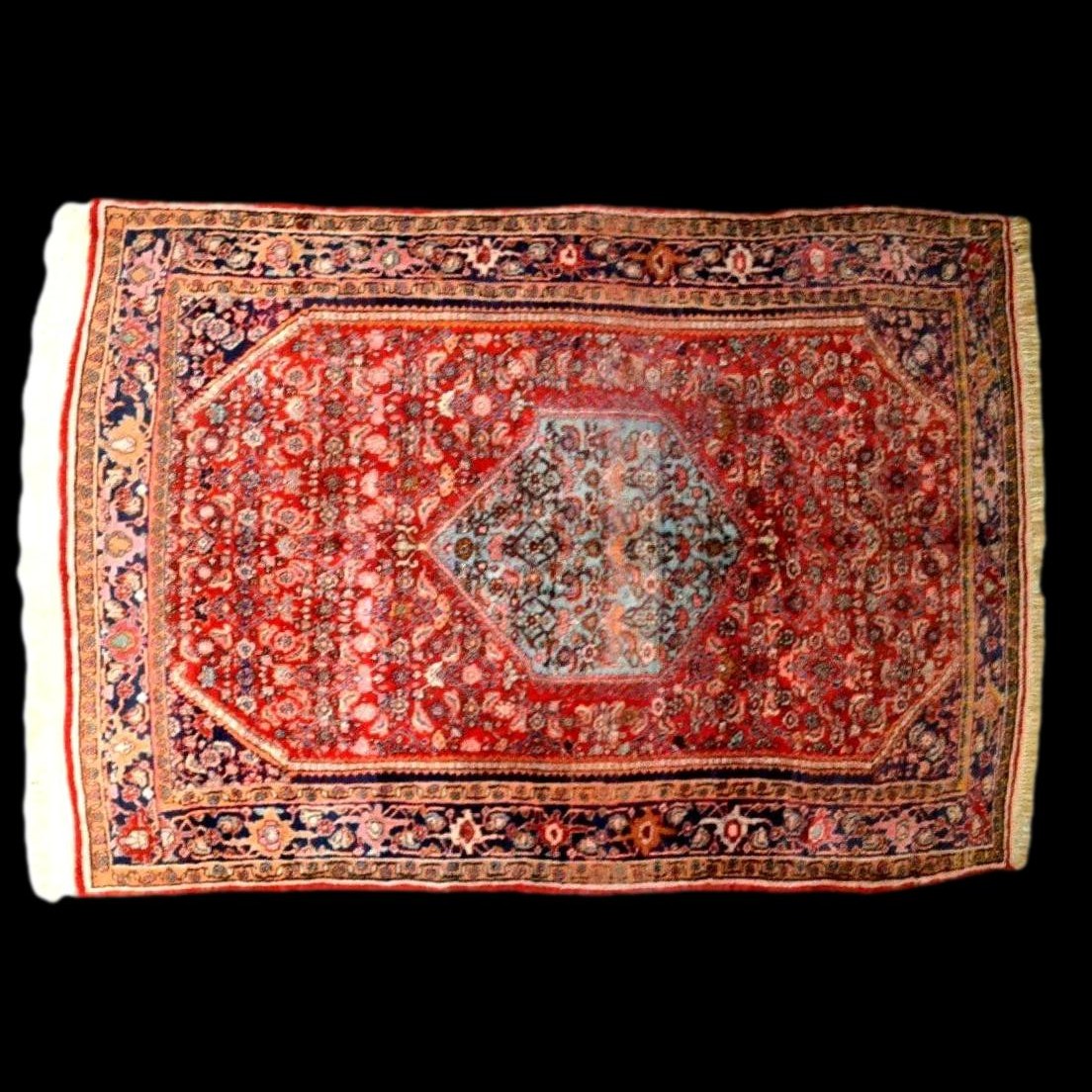 Bidjar Rug, 132 Cm X 210 Cm, Hand-knotted Wool From Iran, Mid-20th Century, In Very Good Condition-photo-3