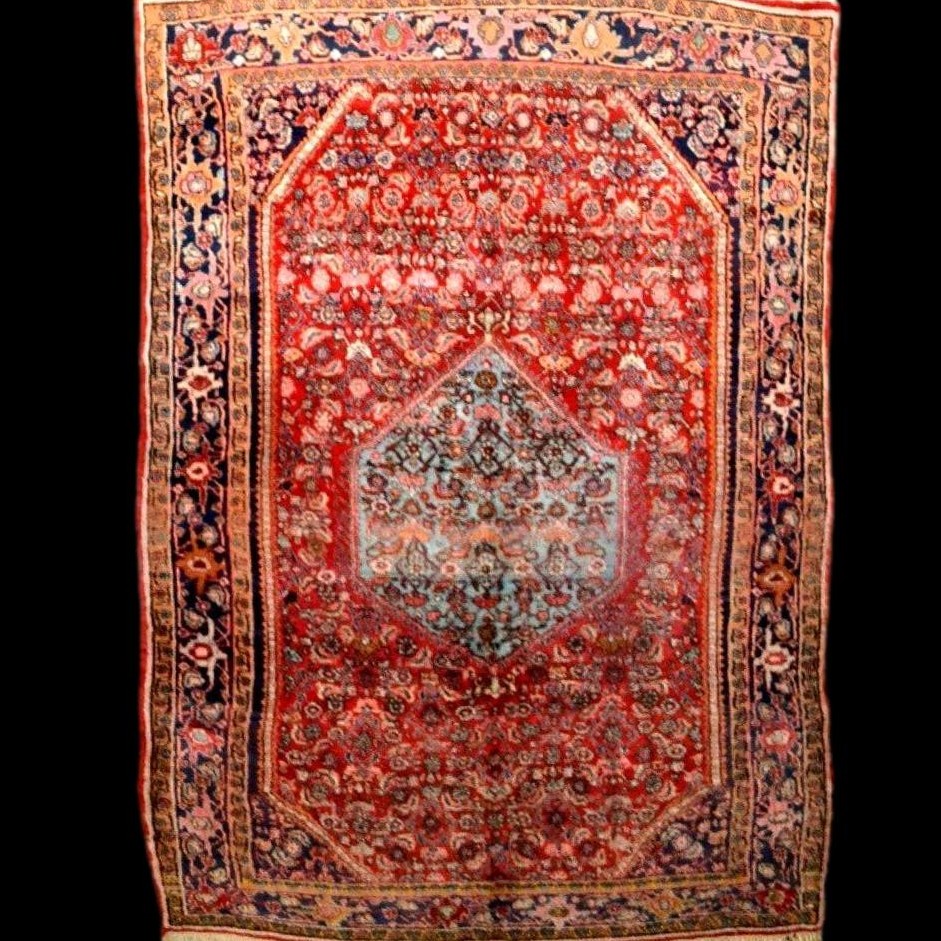 Bidjar Rug, 132 Cm X 210 Cm, Hand-knotted Wool From Iran, Mid-20th Century, In Very Good Condition