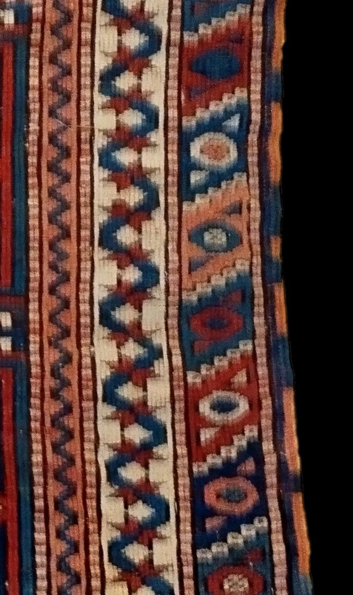 Tapis du Caucase, 97 x 110 cm, laine sur laine nouée main milieu du XXème siècle, très bon état-photo-7