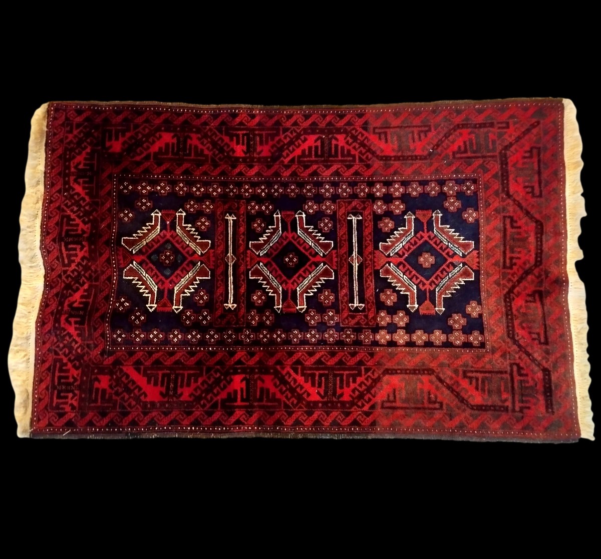 Baluch Rug, 96 X 149 Cm, Hand-knotted In Iran Around 1980, In Perfect Condition-photo-2