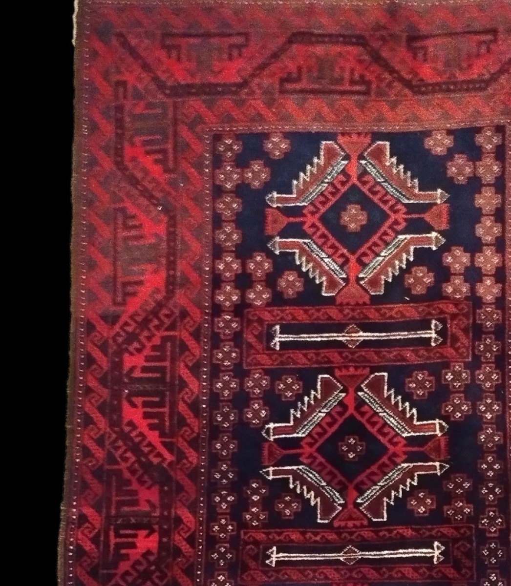 Baluch Rug, 96 X 149 Cm, Hand-knotted In Iran Around 1980, In Perfect Condition-photo-3