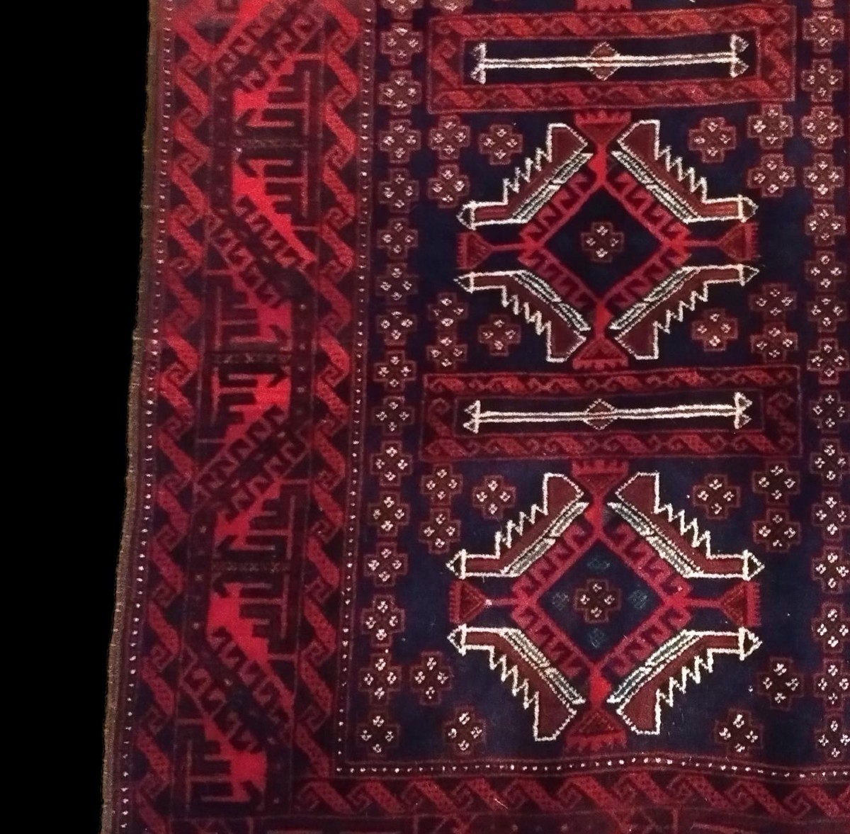 Baluch Rug, 96 X 149 Cm, Hand-knotted In Iran Around 1980, In Perfect Condition-photo-2