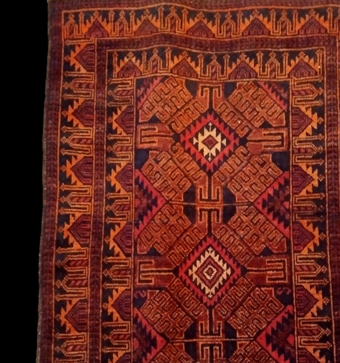 Baluch Rug, 93 X 153 Cm, Hand-knotted Wool, From Iran, Circa 1980, In Perfect Condition.-photo-3