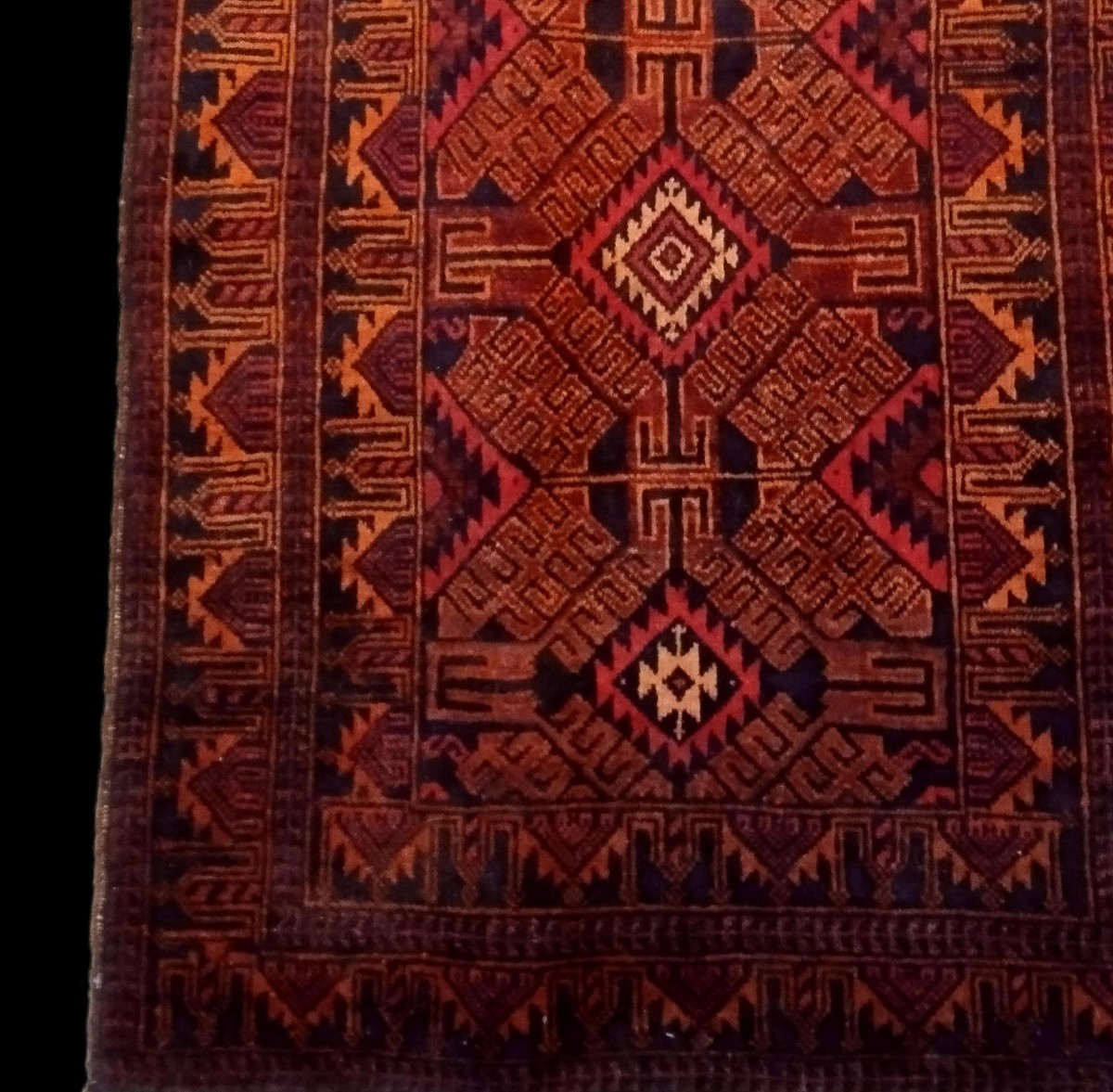 Baluch Rug, 93 X 153 Cm, Hand-knotted Wool, From Iran, Circa 1980, In Perfect Condition.-photo-2