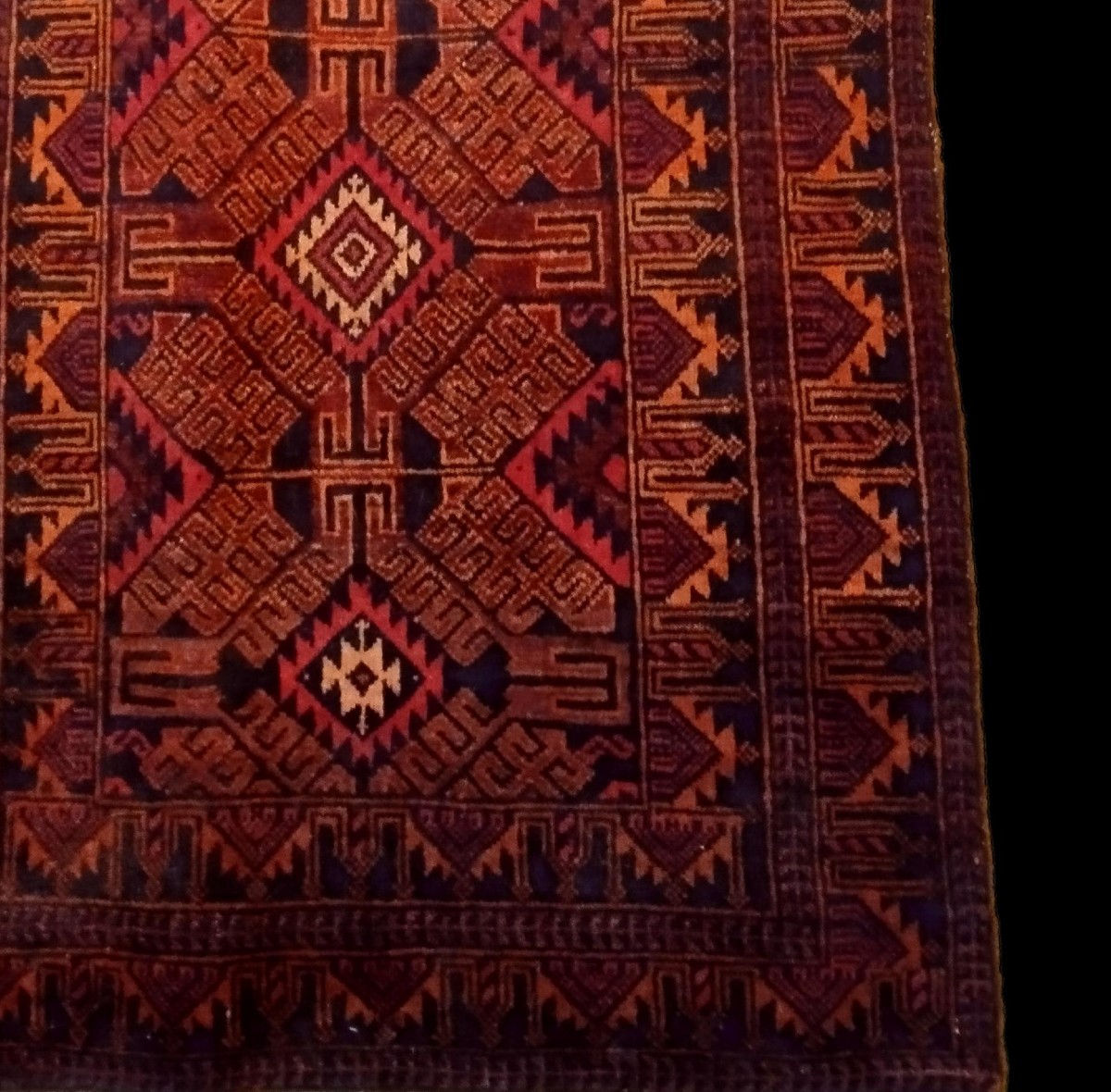 Baluch Rug, 93 X 153 Cm, Hand-knotted Wool, From Iran, Circa 1980, In Perfect Condition.-photo-3