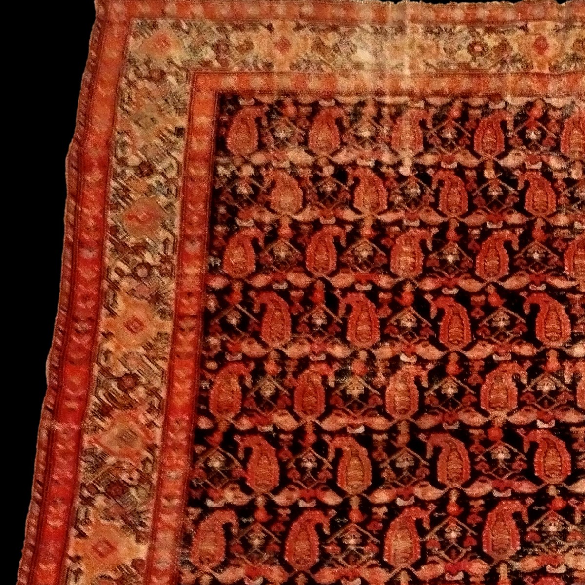 Afshar Rug, 145 X 190 Cm, Hand-knotted During The Qajar Dynasty In Iran, 19th Century Persia-photo-1